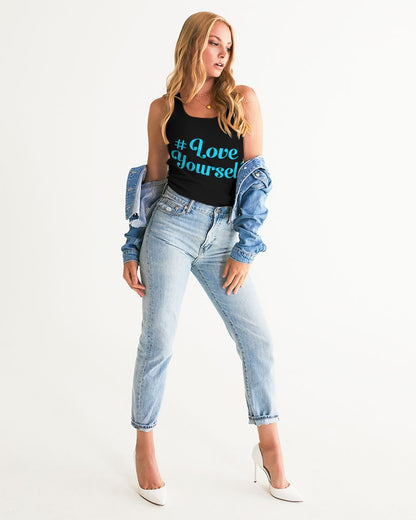 Teal Floral Women's Tank