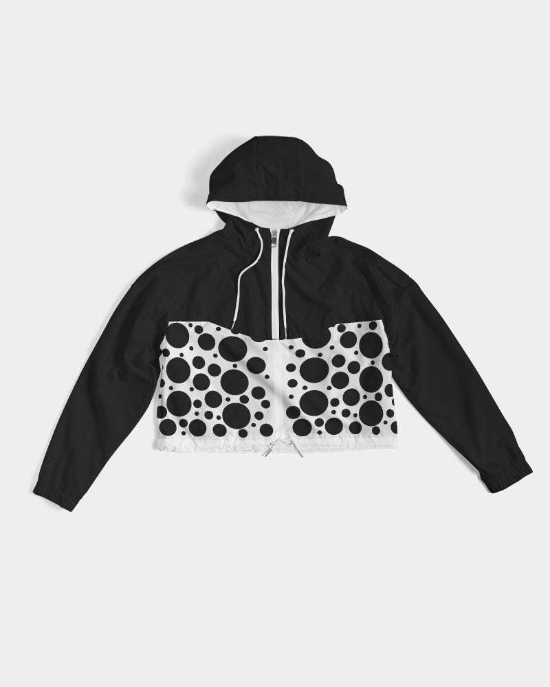 Dots Women's Cropped Windbreaker