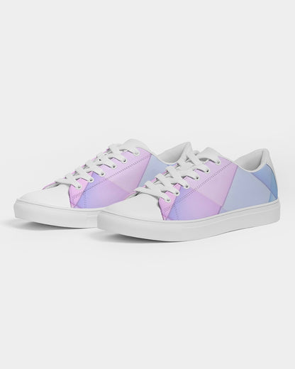 Pastel diamonds Women's Faux-Leather Sneaker