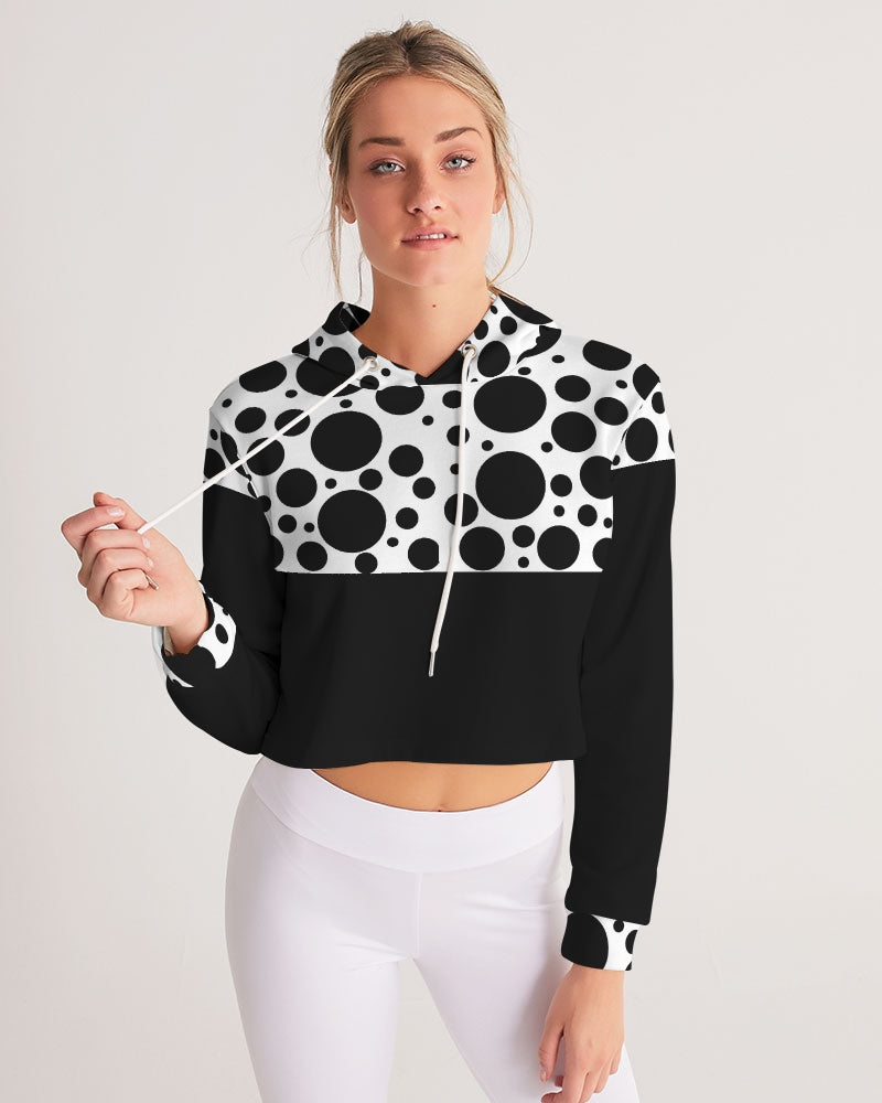 Dots Women's Cropped Hoodie