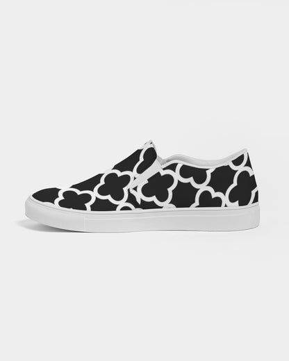 Quatrefoil. Women's Slip-On Canvas Shoe