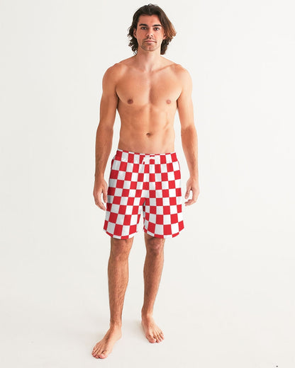 checkered Men's Swim Trunk