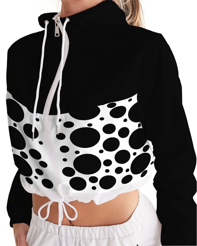 Dots Women's Cropped Windbreaker