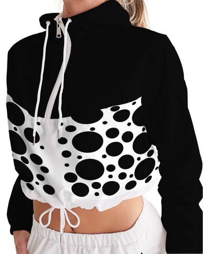 Dots Women's Cropped Windbreaker