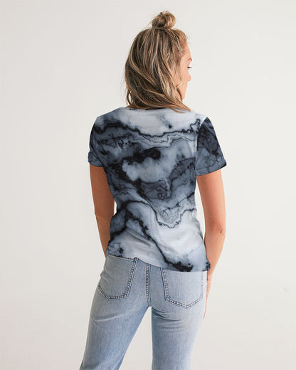 Marble Women's V-Neck Tee