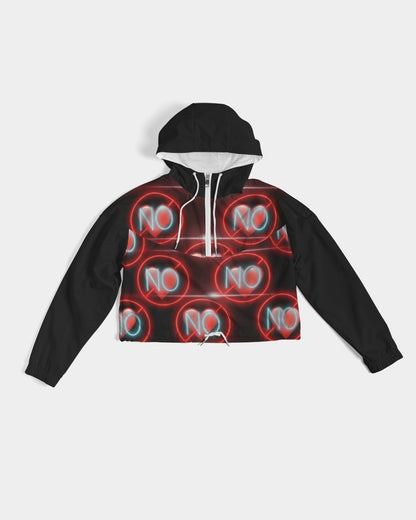 No love 3 Women's Cropped Windbreaker