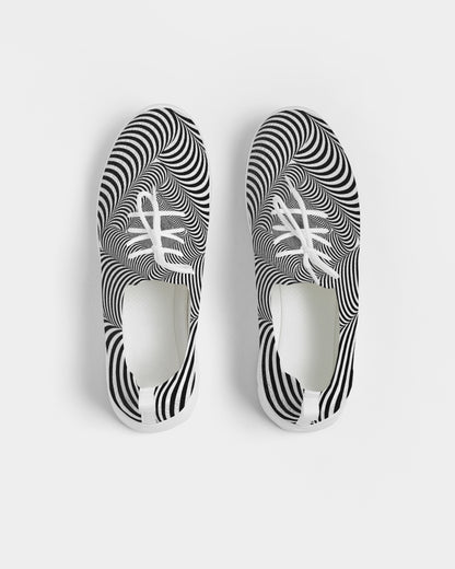 Optical illusion Women's Lace Up Flyknit Shoe