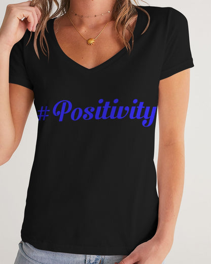 positivity Women's V-Neck Tee