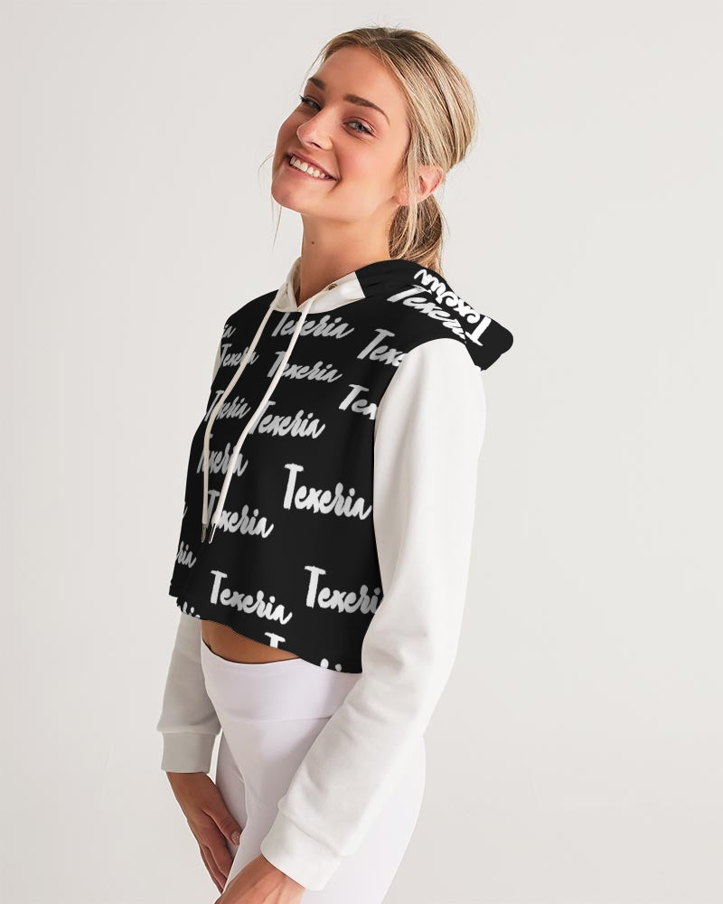 Texeria Monogram Women's Cropped Hoodie
