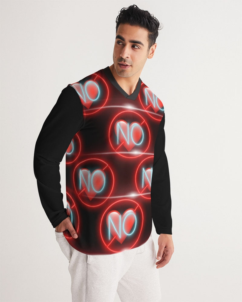 No love 3 Men's Long Sleeve Sports Jersey