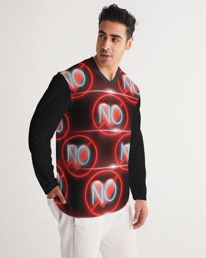 No love 3 Men's Long Sleeve Sports Jersey