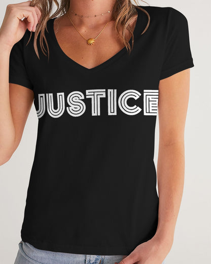 Justice Women's V-Neck Tee