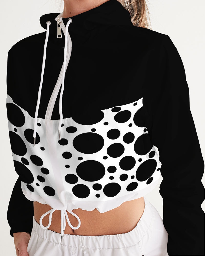 Dots Women's Cropped Windbreaker
