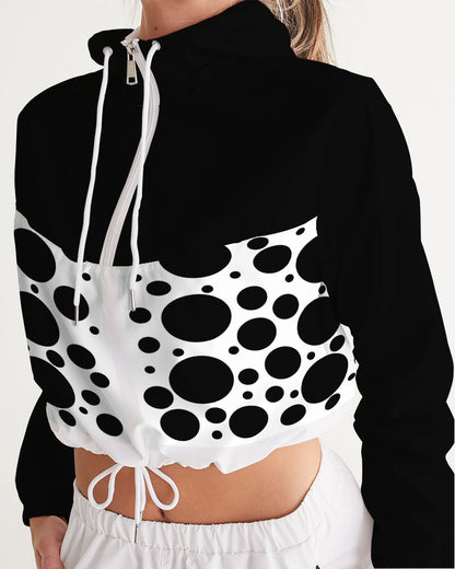 Dots Women's Cropped Windbreaker