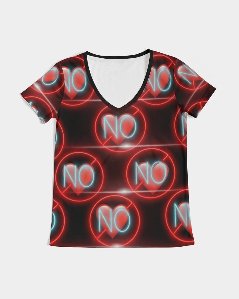 No love 3 Women's V-Neck Tee