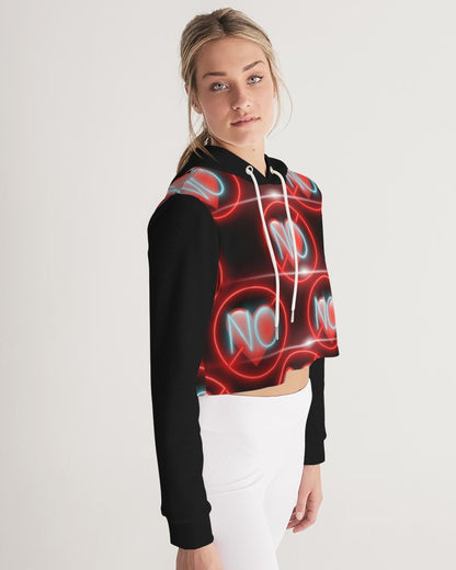 No love 3 Women's Cropped Hoodie