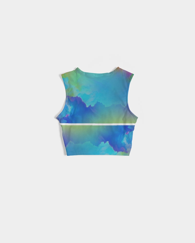 Color clouds Women's Twist-Front Tank