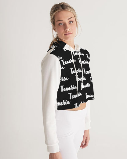 Texeria Monogram Women's Cropped Hoodie