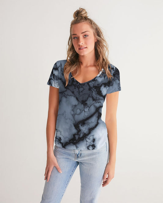 Marble Women's V-Neck Tee
