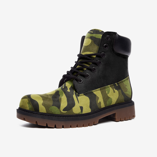 Camo 2 (green) Casual Leather Lightweight boots