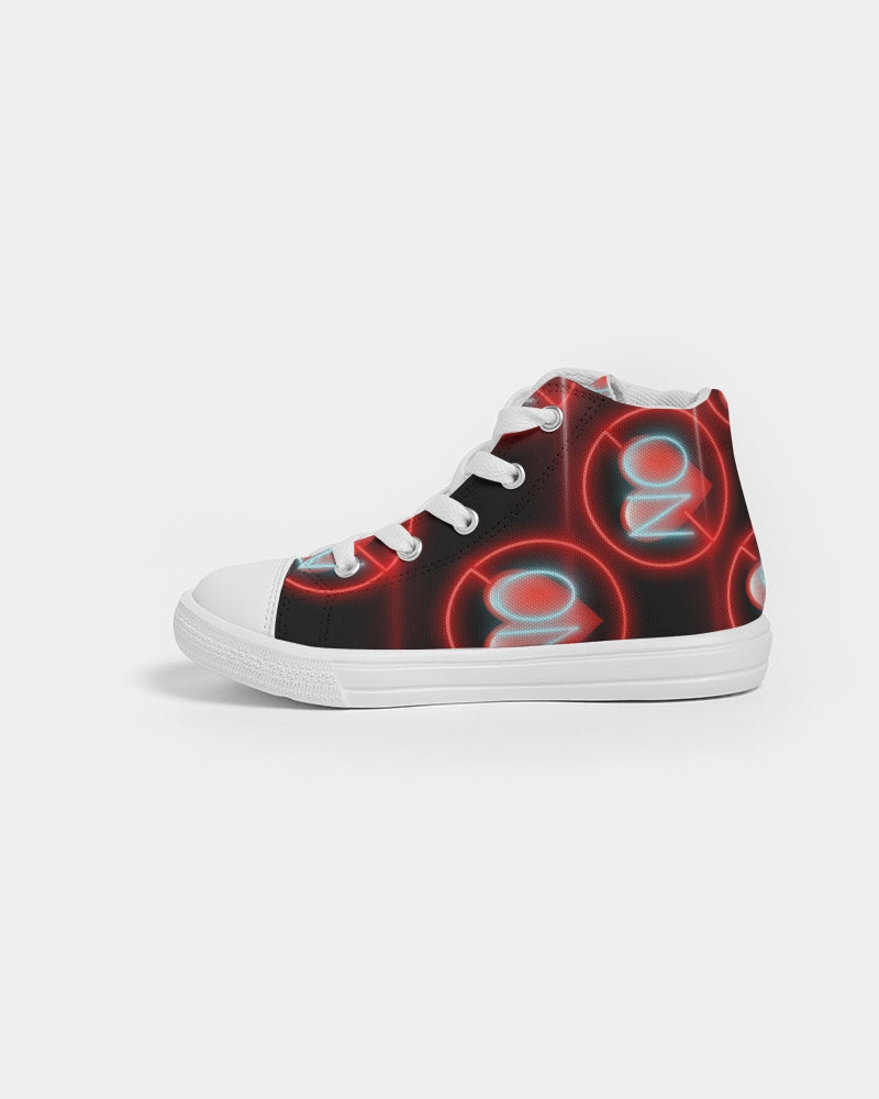 No love 3 Kids Hightop Canvas Shoe
