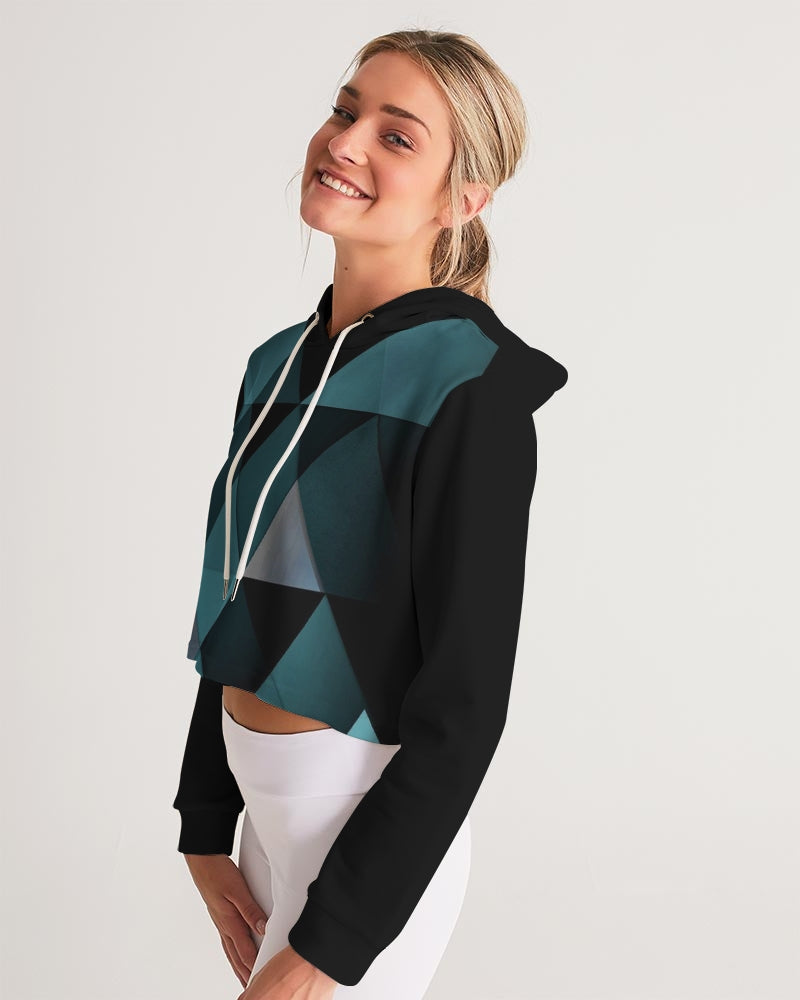 Triangle Women's Cropped Hoodie