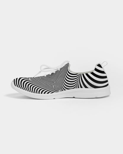 Optical illusion Women's Lace Up Flyknit Shoe