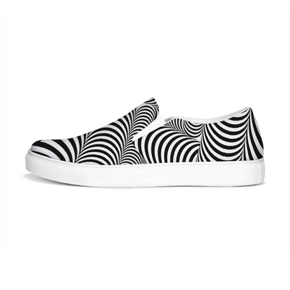 Optical illusion Slip-On Canvas Shoe