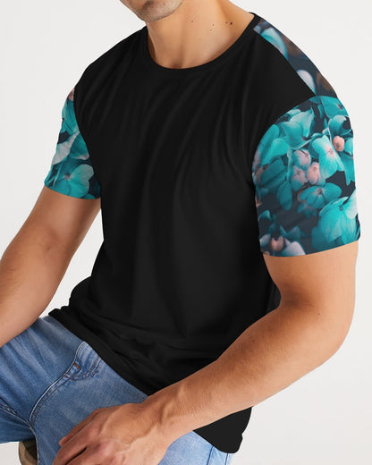 Teal Floral Men's Tee