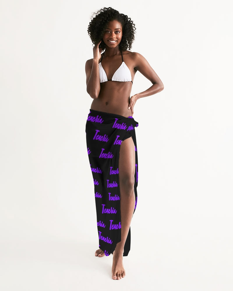 Texeria Monogram purple Swim Cover Up