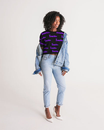 Texeria Monogram purple Women's Lounge Cropped Tee