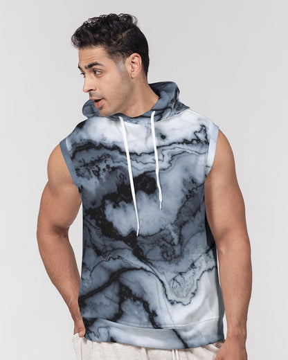 Marble Men's Premium Heavyweight Sleeveless Hoodie