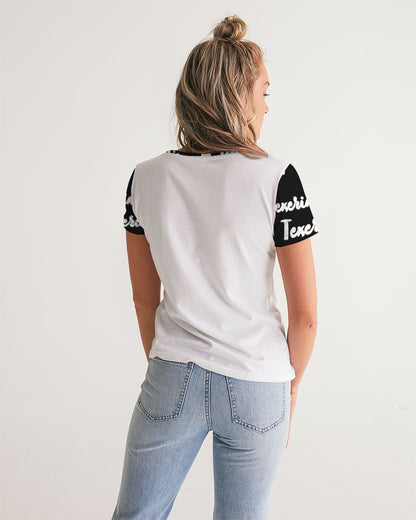 Texeria Print Women's V-Neck Tee