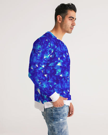 Crystal Blue Men's Long Sleeve Tee
