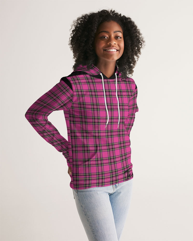 Pink Plaid Women's Hoodie