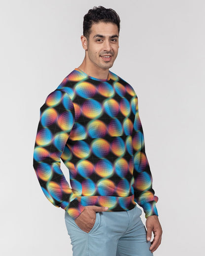 Psychedelic  Men's Classic French Terry Crewneck Pullover