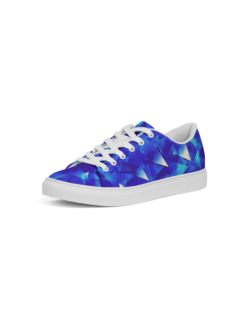 Crystal Blue Women's Faux-Leather Sneaker