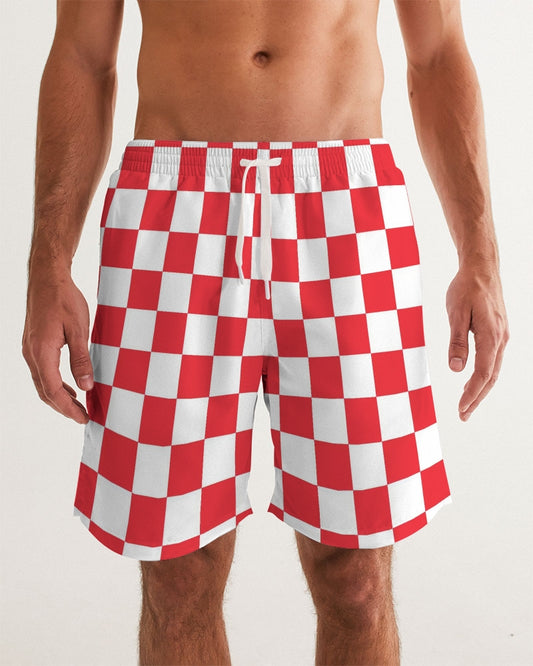 checkered Men's Swim Trunk