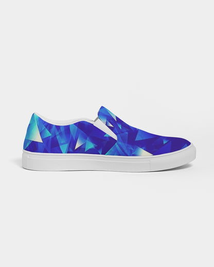 Crystal Blue Men's Slip-On Canvas Shoe
