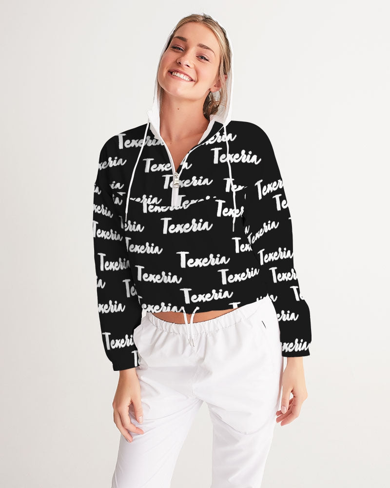 Texeria Monogram Women's Cropped Windbreaker