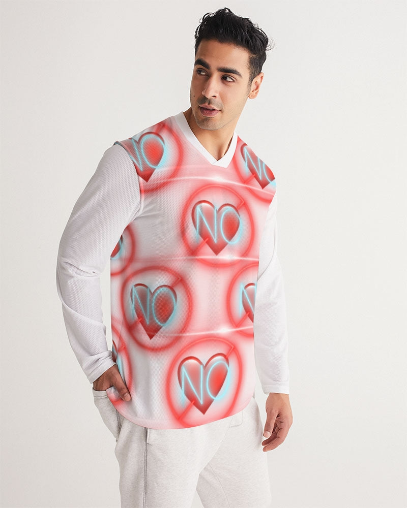 No love 2 Men's Long Sleeve Sports Jersey