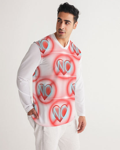 No love 2 Men's Long Sleeve Sports Jersey