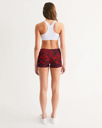 Valcano Women's Mid-Rise Yoga Shorts