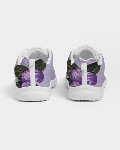 Purple Flower Women's Athletic Shoe