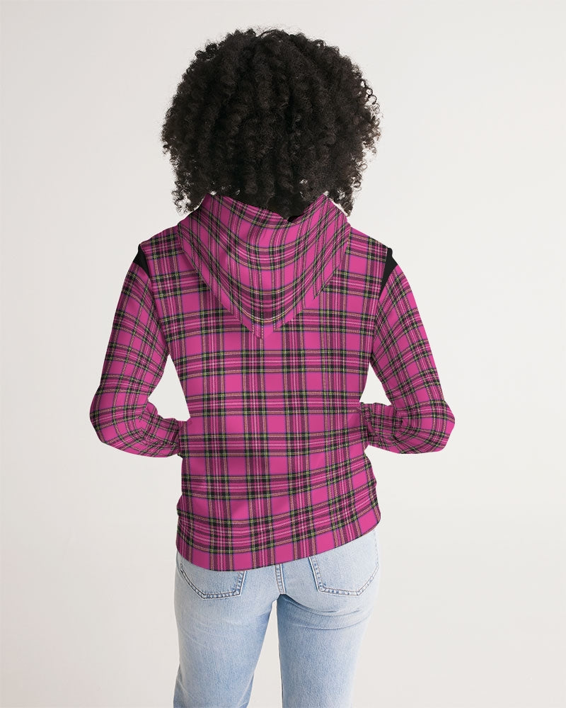 Pink Plaid Women's Hoodie