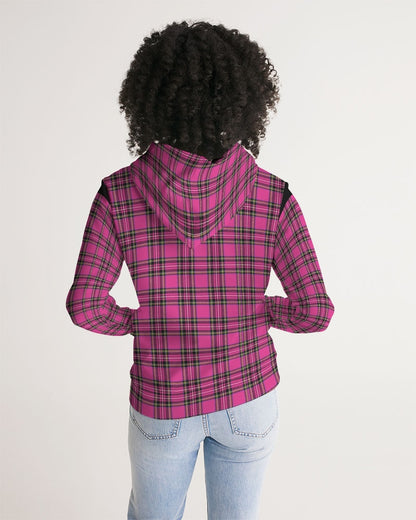 Pink Plaid Women's Hoodie