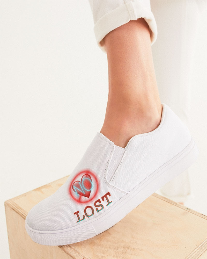No love Women's Slip-On Canvas Shoe