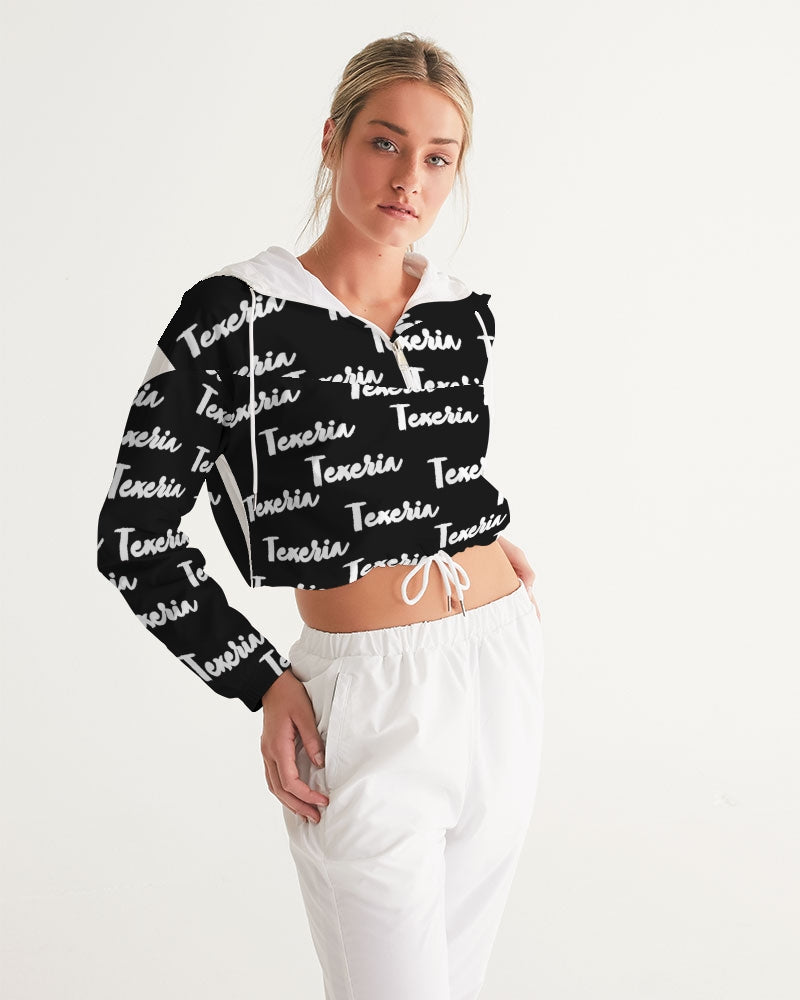 Texeria Monogram Women's Cropped Windbreaker
