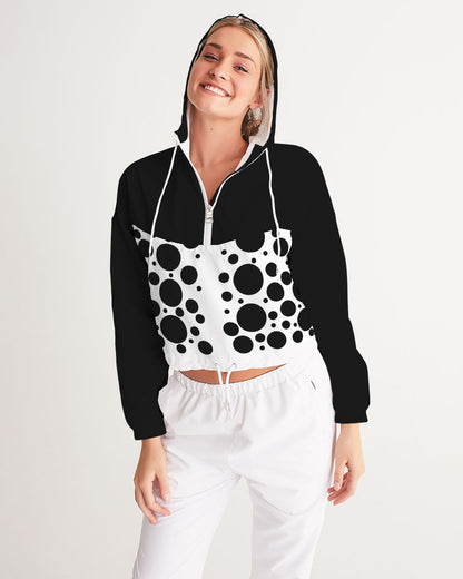 Dots Women's Cropped Windbreaker