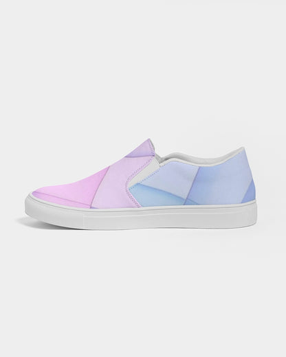Pastel diamonds Women's Slip-On Canvas Shoe